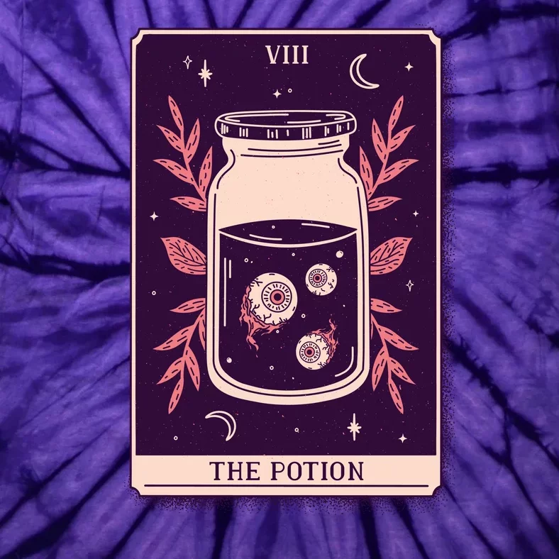 Potion Tarot Card Tie-Dye T-Shirt