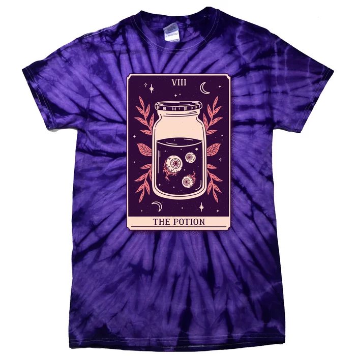 Potion Tarot Card Tie-Dye T-Shirt