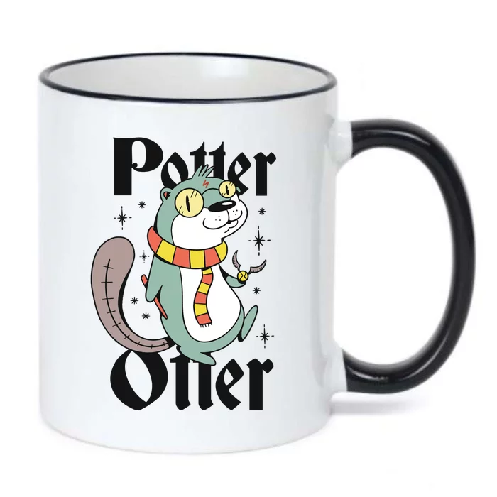 Potter Otter Black Color Changing Mug