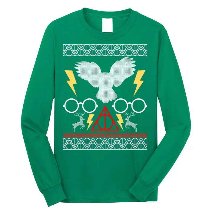 Potter Ugly Christmas Sweater Lighting Long Sleeve Shirt