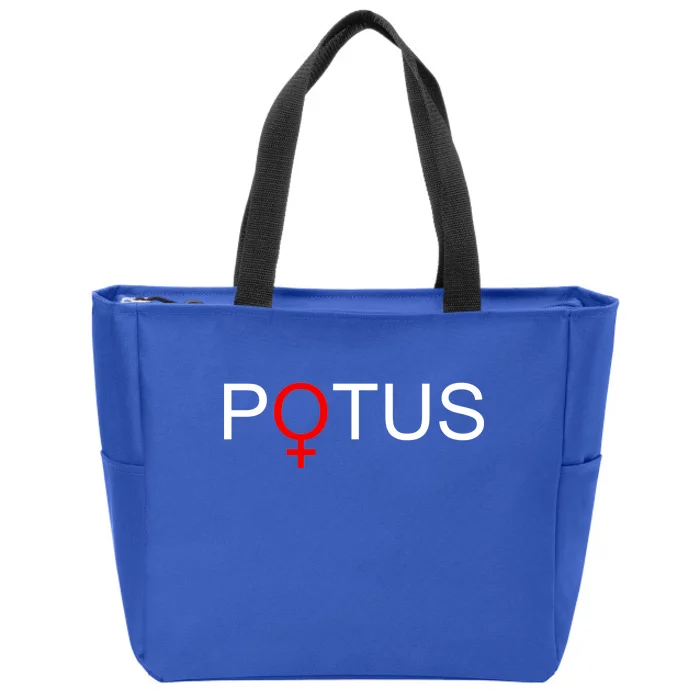 Potus Hillary Clinton Zip Tote Bag