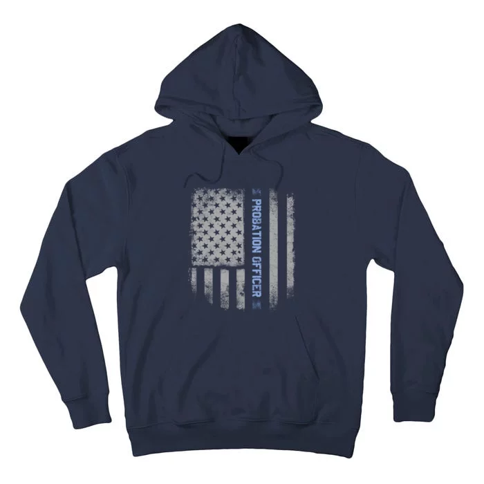 Probation Officer US Flag Hoodie Tall Hoodie