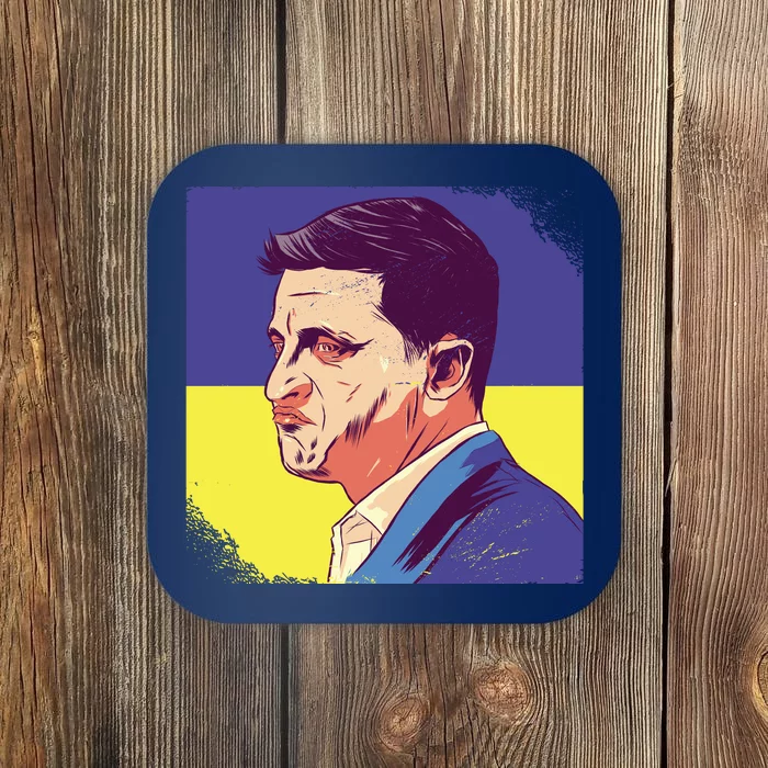 President Of Ukraine Volodymyr Zelenskyy Coaster