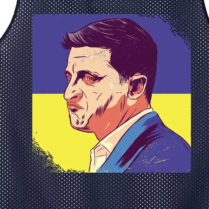 President Of Ukraine Volodymyr Zelenskyy Mesh Reversible Basketball Jersey Tank