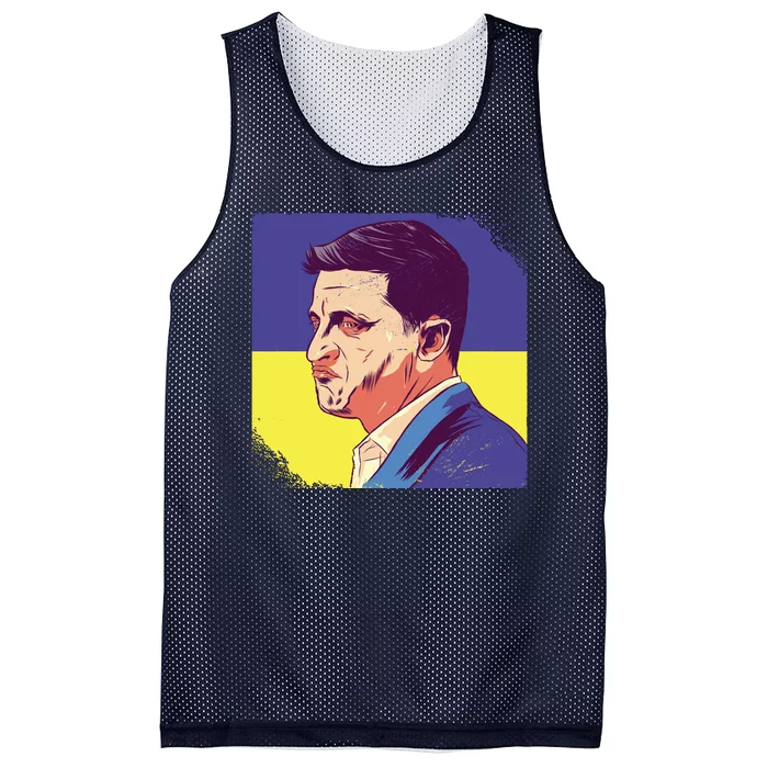 President Of Ukraine Volodymyr Zelenskyy Mesh Reversible Basketball Jersey Tank