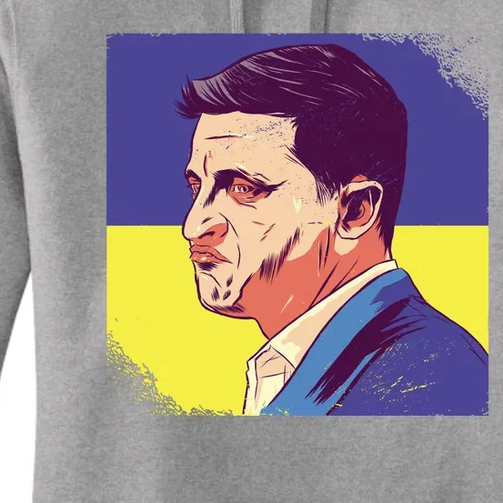 President Of Ukraine Volodymyr Zelenskyy Women's Pullover Hoodie