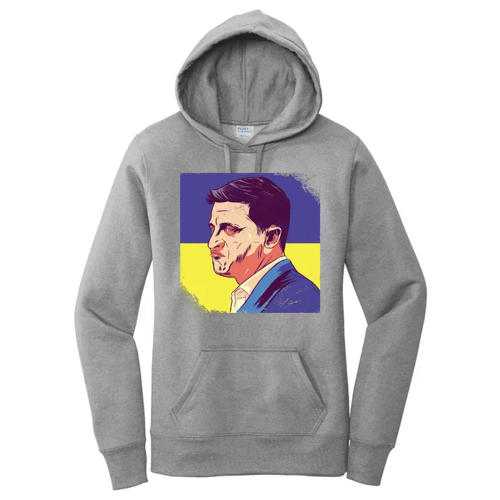 President Of Ukraine Volodymyr Zelenskyy Women's Pullover Hoodie