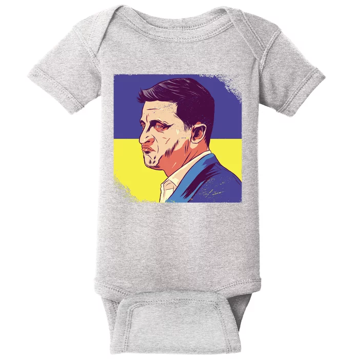 President Of Ukraine Volodymyr Zelenskyy Baby Bodysuit