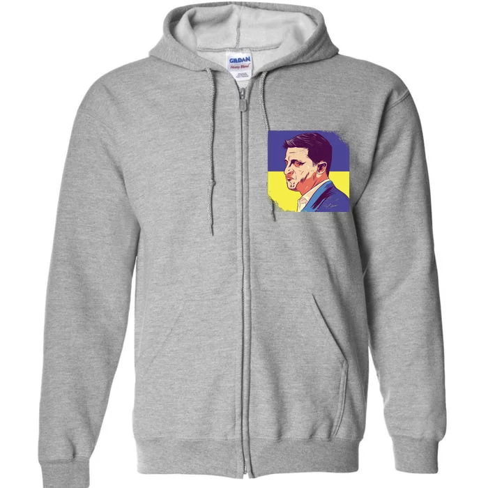 President Of Ukraine Volodymyr Zelenskyy Full Zip Hoodie