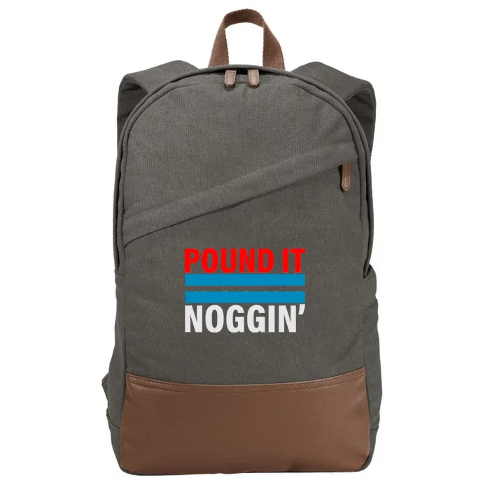 Pound It, Noggin' Cotton Canvas Backpack