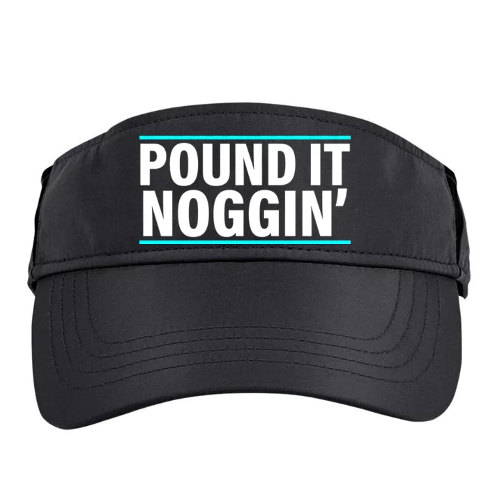 Pound It, Noggin' Funny Meme Adult Drive Performance Visor