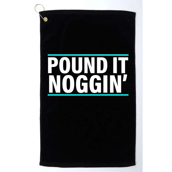 Pound It, Noggin' Funny Meme Platinum Collection Golf Towel