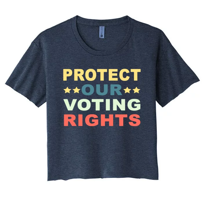 Protect Our Voting Rights Equality Democracy Civil Rights Premium Women's Crop Top Tee