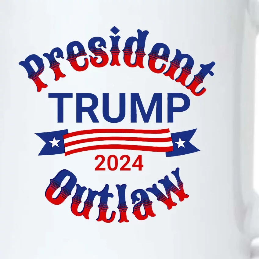 President Outlaw Vote For Trump 2024 Black Color Changing Mug