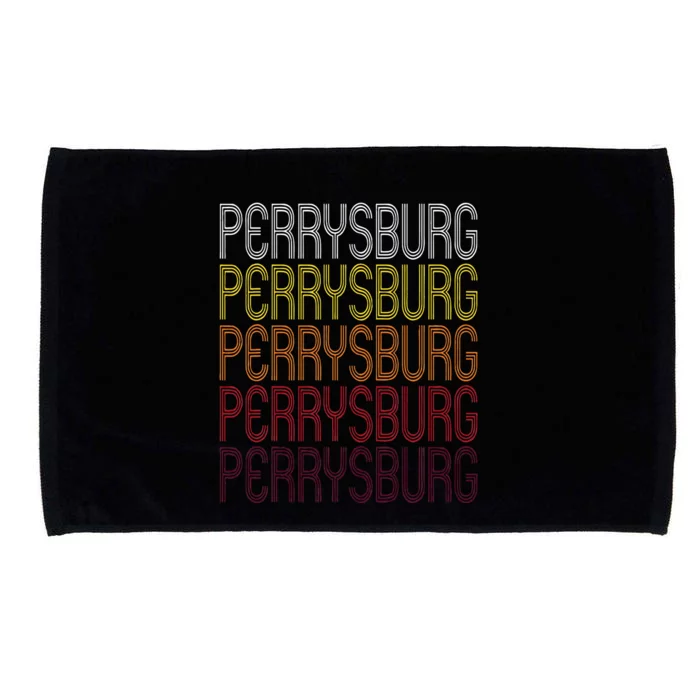 Perrysburg Oh Vintage Style Ohio Microfiber Hand Towel