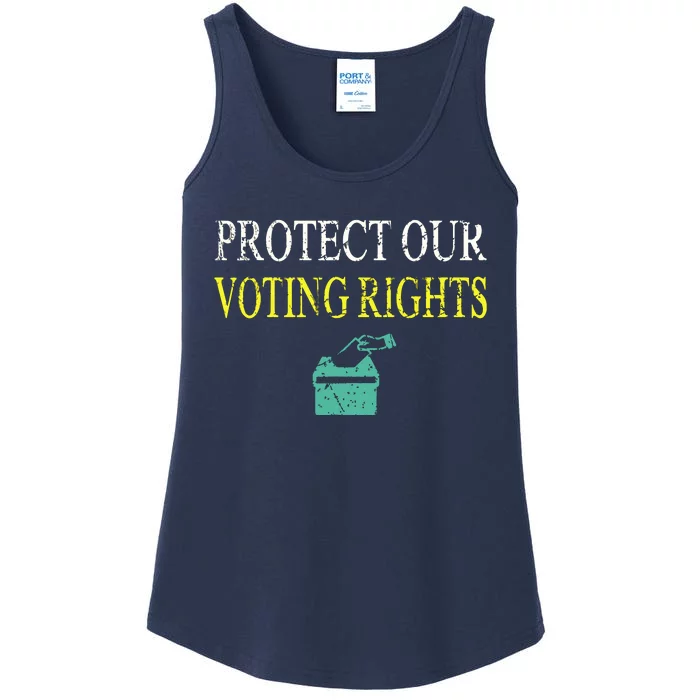 PROTECT OUR VOTING RIGHTS VOTING RIGHTS Ladies Essential Tank