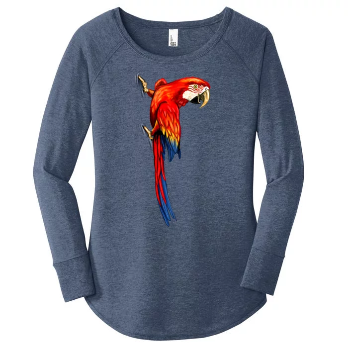 Parrot On Wall Women's Perfect Tri Tunic Long Sleeve Shirt