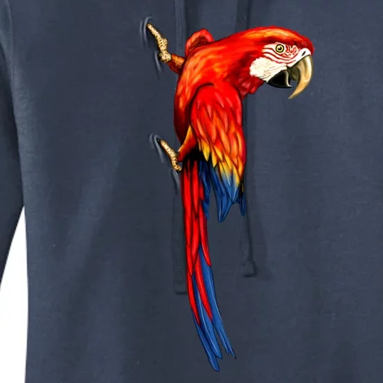 Parrot On Wall Women's Pullover Hoodie