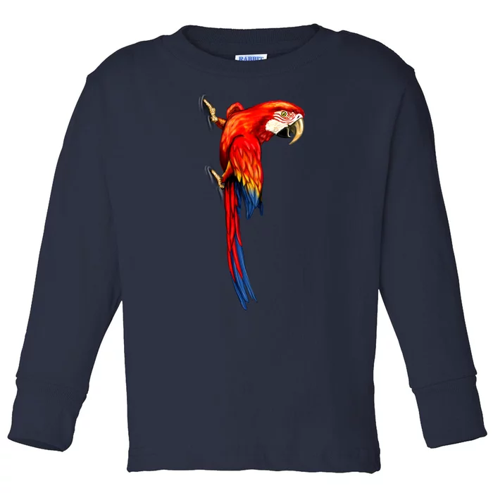 Parrot On Wall Toddler Long Sleeve Shirt