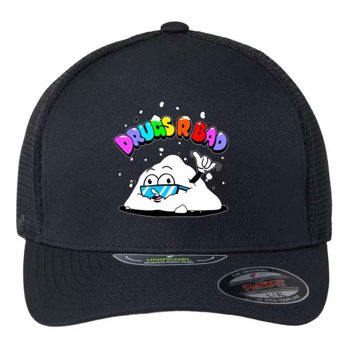 Powder Aint Cool Drugs Are Bad Flexfit Unipanel Trucker Cap