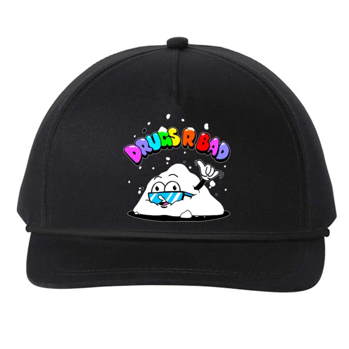 Powder Aint Cool Drugs Are Bad Snapback Five-Panel Rope Hat