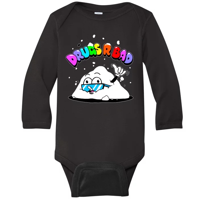 Powder Aint Cool Drugs Are Bad Baby Long Sleeve Bodysuit