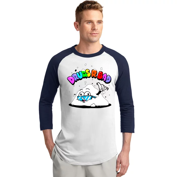 Powder Aint Cool Drugs Are Bad Baseball Sleeve Shirt