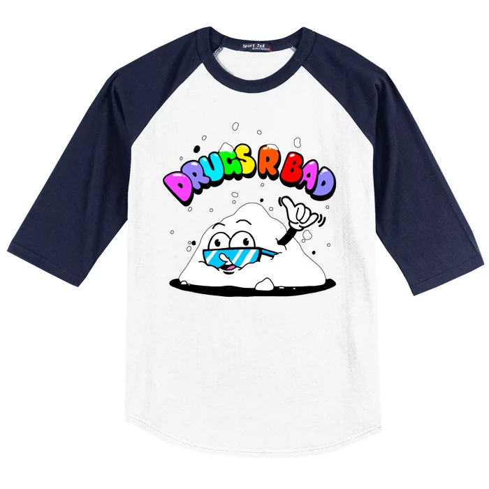 Powder Aint Cool Drugs Are Bad Baseball Sleeve Shirt