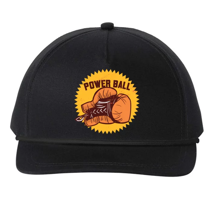 Power Ball Boxing Glove Snapback Five-Panel Rope Hat