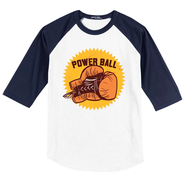 Power Ball Boxing Glove Baseball Sleeve Shirt