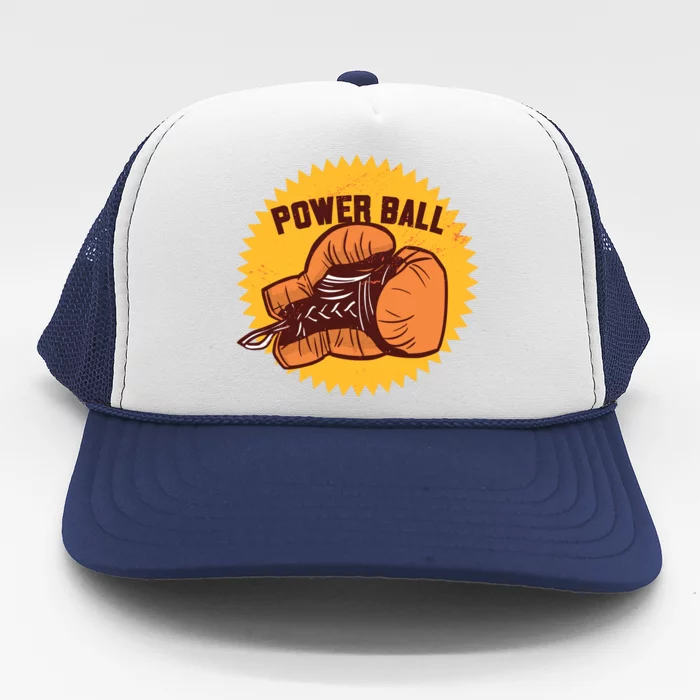 Power Ball Boxing Glove Trucker Hat