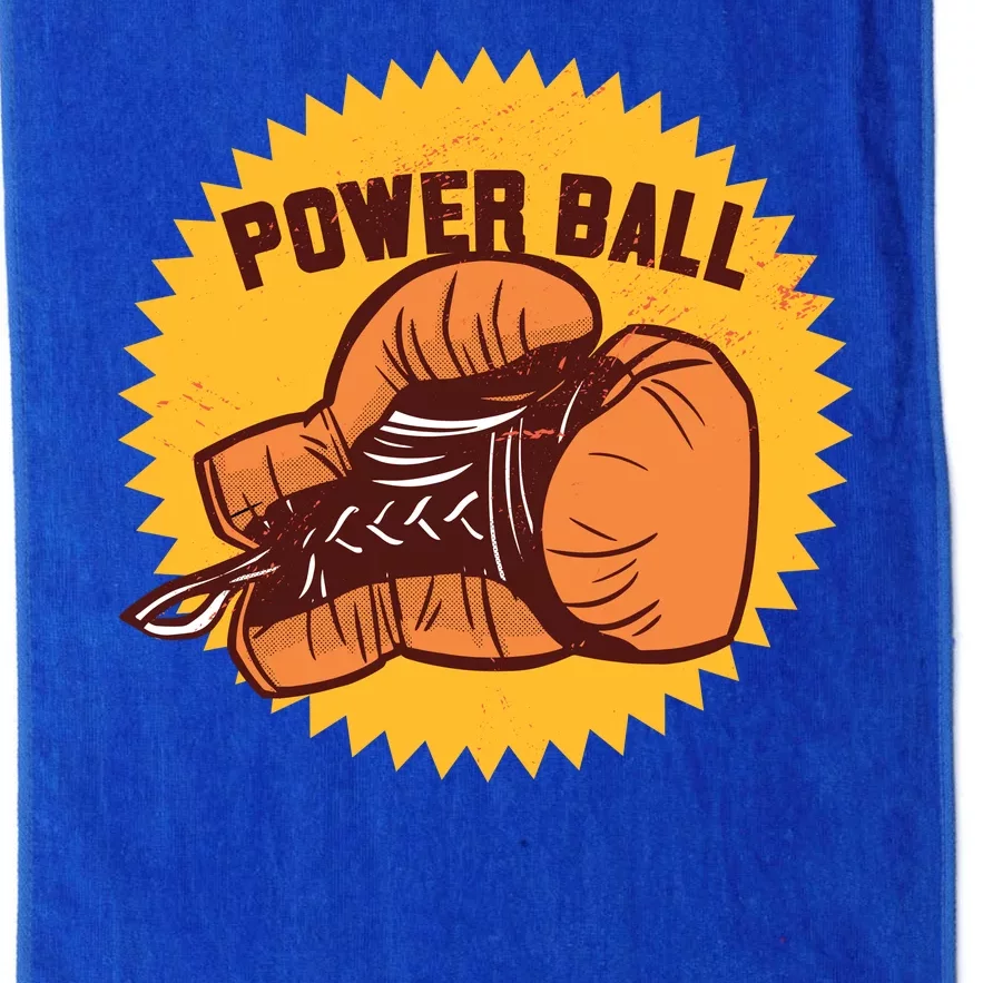 Power Ball Boxing Glove Platinum Collection Golf Towel