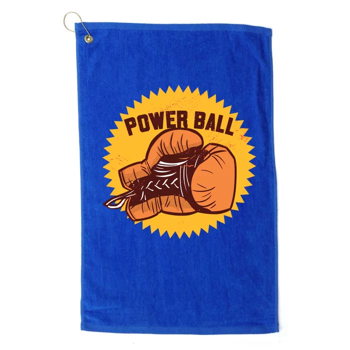 Power Ball Boxing Glove Platinum Collection Golf Towel