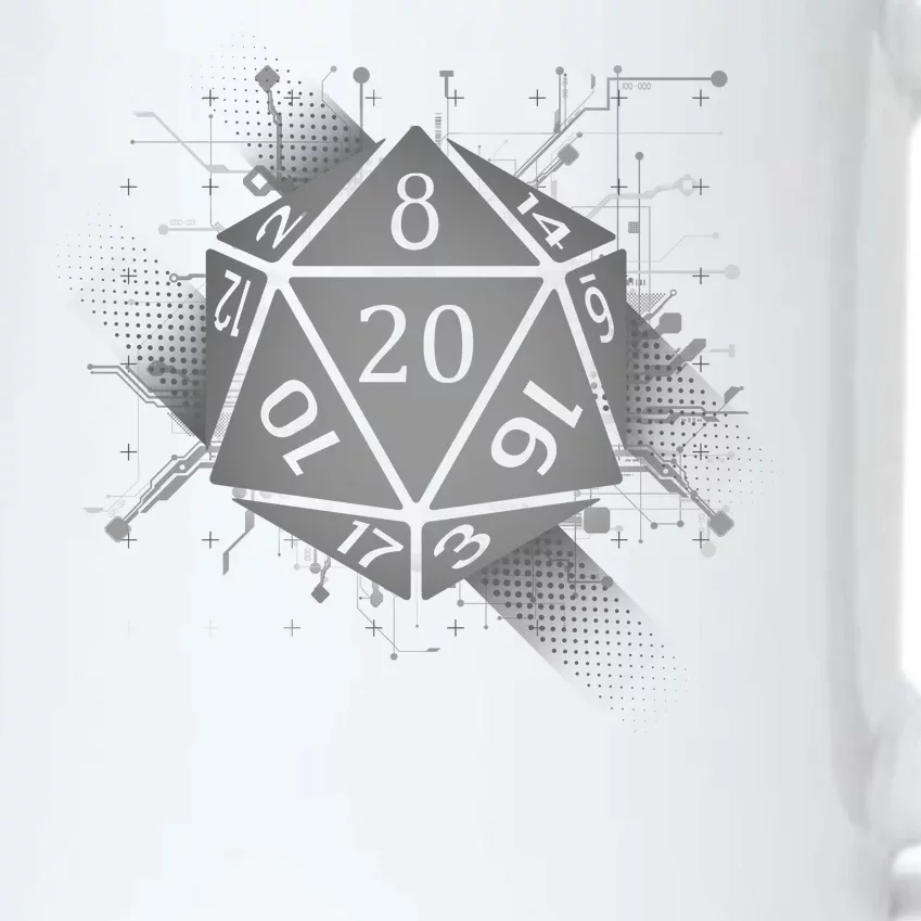 Power D20 Graphic Black Color Changing Mug