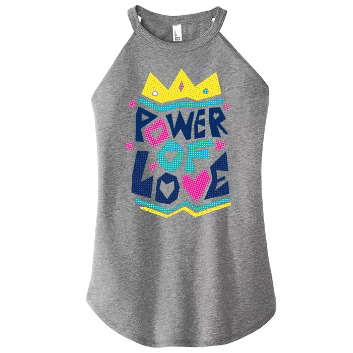 Power Of Love Women’s Perfect Tri Rocker Tank