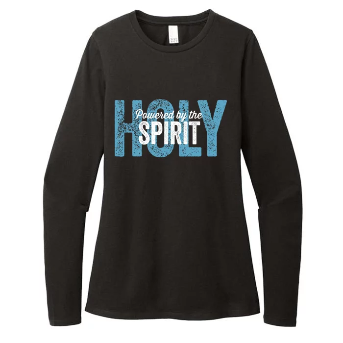 Powered By The Holy Spirit Womens CVC Long Sleeve Shirt