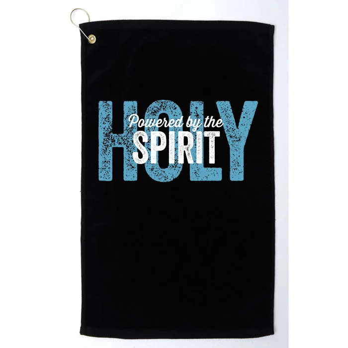 Powered By The Holy Spirit Platinum Collection Golf Towel