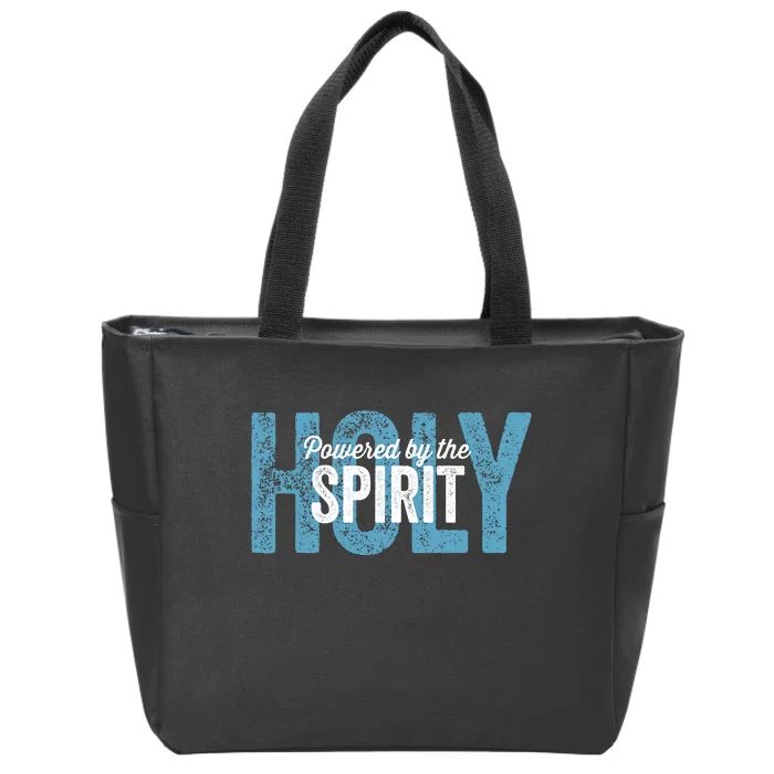 Powered By The Holy Spirit Zip Tote Bag