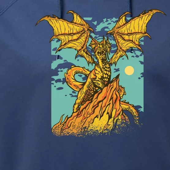 Powerful Dragon Creature Performance Fleece Hoodie