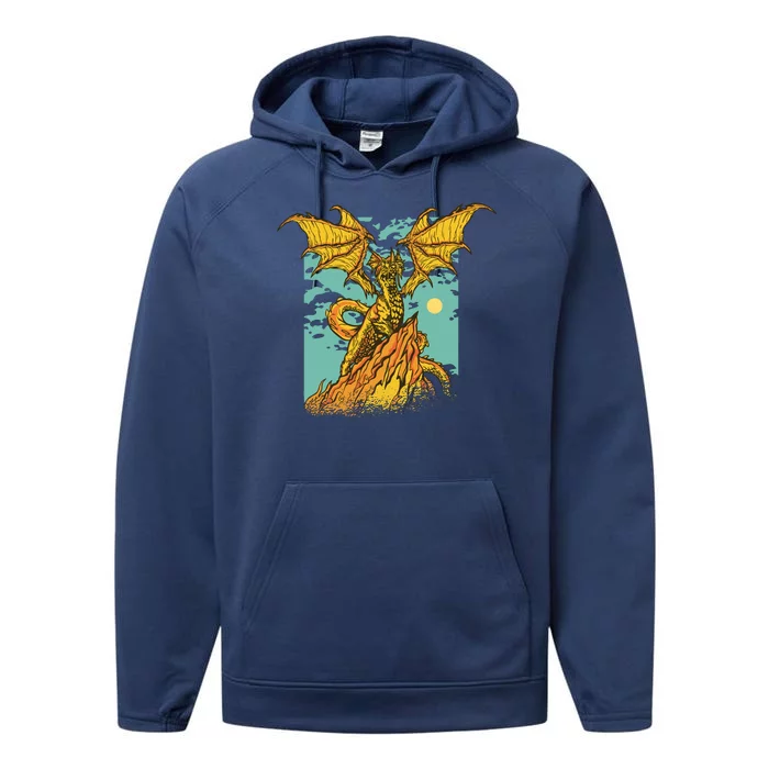 Powerful Dragon Creature Performance Fleece Hoodie