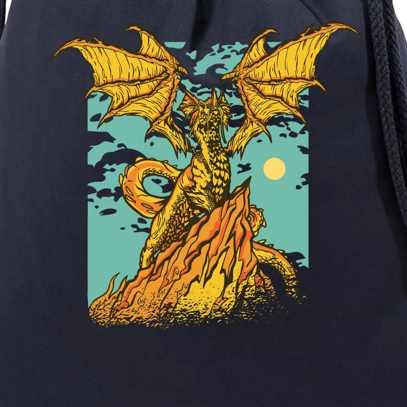 Powerful Dragon Creature Drawstring Bag