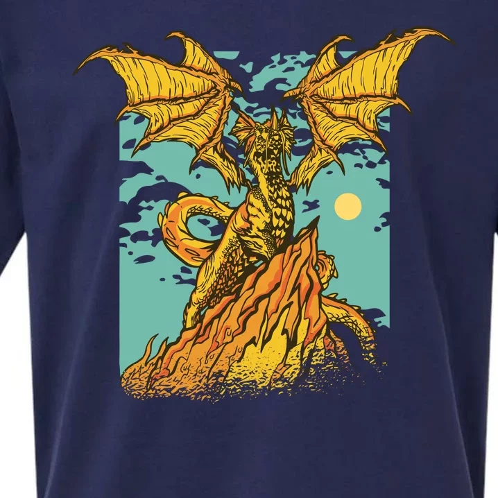 Powerful Dragon Creature Sueded Cloud Jersey T-Shirt