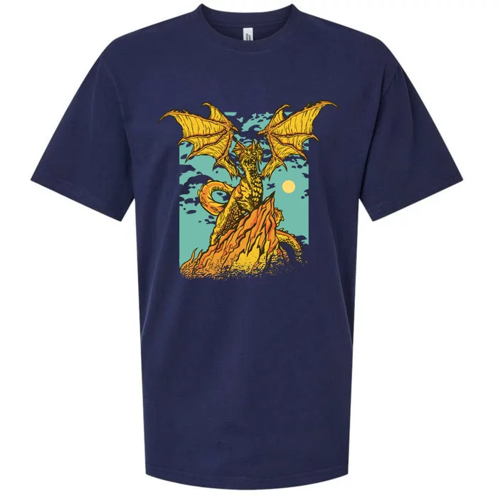 Powerful Dragon Creature Sueded Cloud Jersey T-Shirt