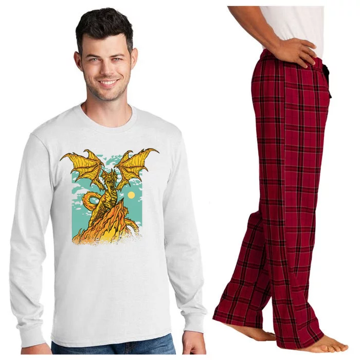 Powerful Dragon Creature Long Sleeve Pajama Set