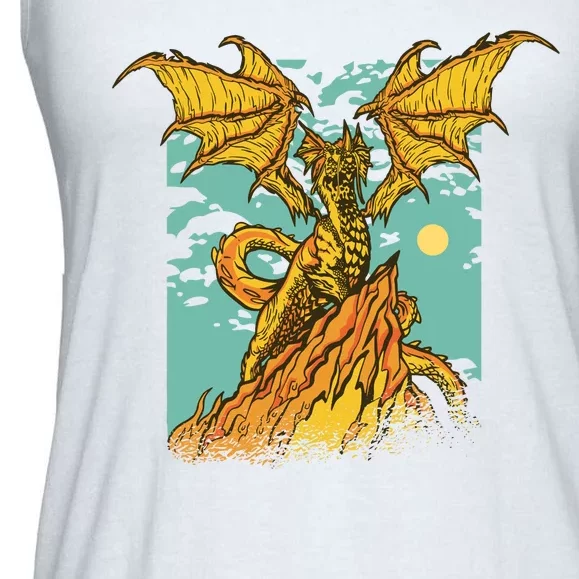 Powerful Dragon Creature Ladies Essential Flowy Tank