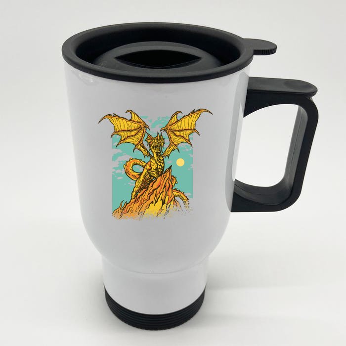 Powerful Dragon Creature Front & Back Stainless Steel Travel Mug