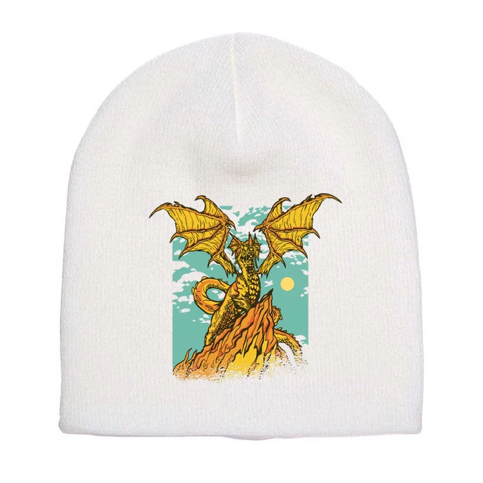 Powerful Dragon Creature Short Acrylic Beanie