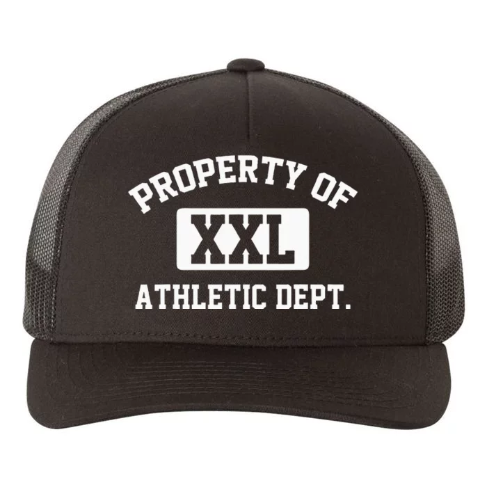 Property Of XXL Athletic Dept Apparel Yupoong Adult 5-Panel Trucker Hat