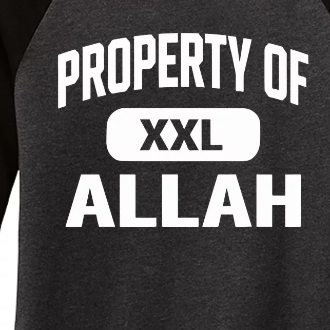 Property Of Xxl Allah Women's Tri-Blend 3/4-Sleeve Raglan Shirt