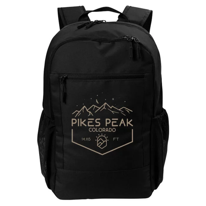 Pikes Peak 14115 Ft. Colorado Mountains Daily Commute Backpack